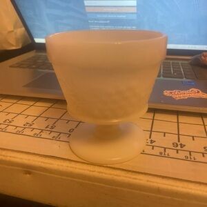 Elegant White Goblet milk glass vintage